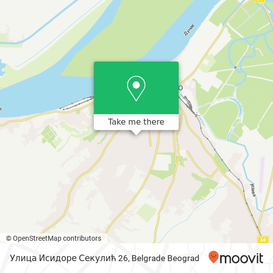 Улица Исидоре Секулић 26 map