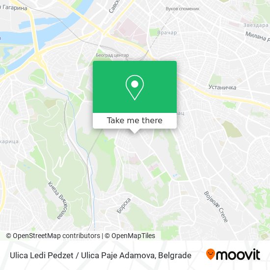 Ulica Ledi Pedzet / Ulica Paje Adamova map