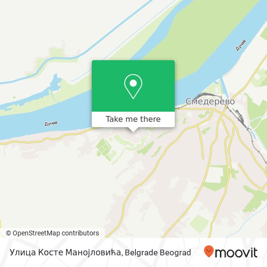 Улица Косте Манојловића map