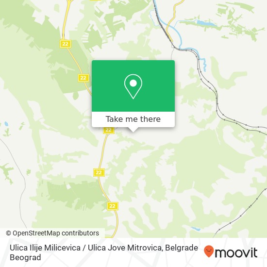 Ulica Ilije Milicevica / Ulica Jove Mitrovica map