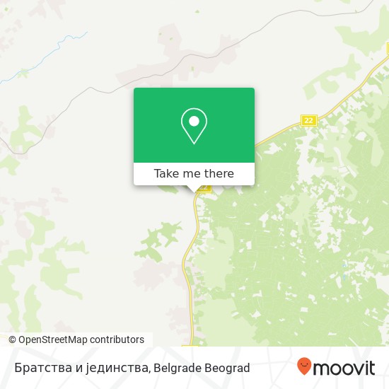 Братства и јединства map