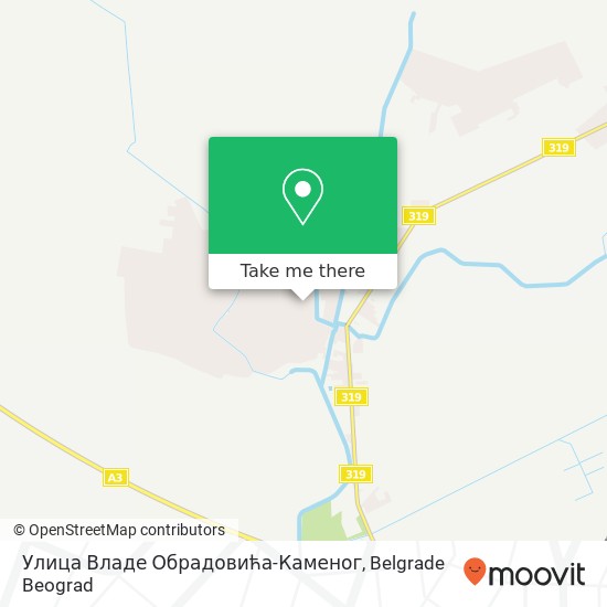 Улица Владе Обрадовића-Каменог map