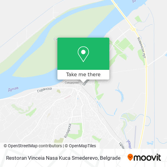 Restoran Vinceia Nasa Kuca Smederevo map