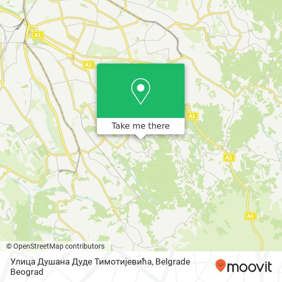 Улица Душана Дуде Тимотијевића map