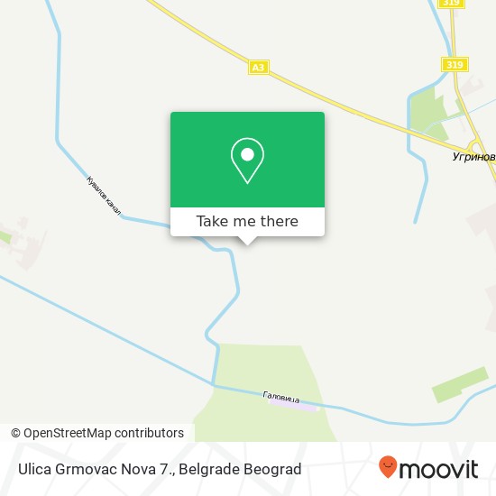 Ulica Grmovac Nova 7. map