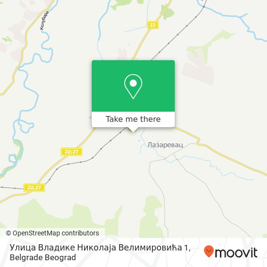 Улица Владике Николаја Велимировића 1 map