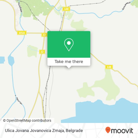 Ulica Jovana Jovanovica Zmaja map