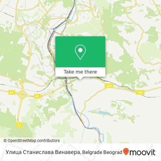 Улица Станислава Винавера map