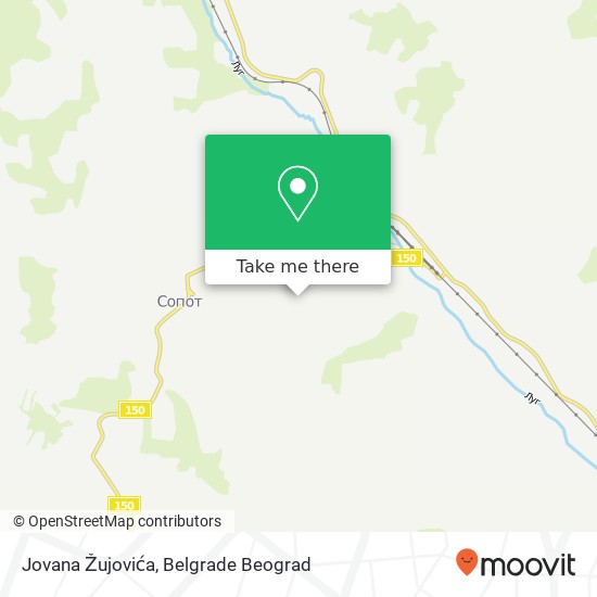 Jovana Žujovića map