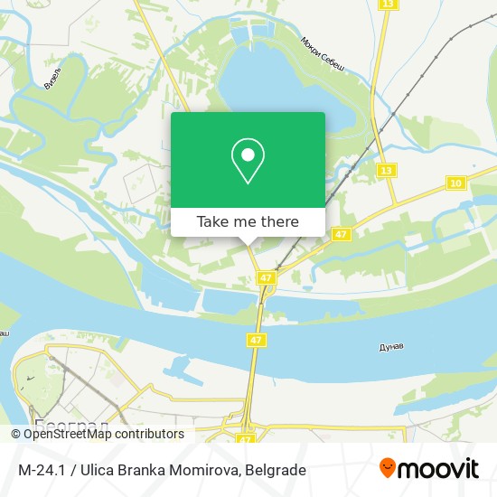 M-24.1 / Ulica Branka Momirova map