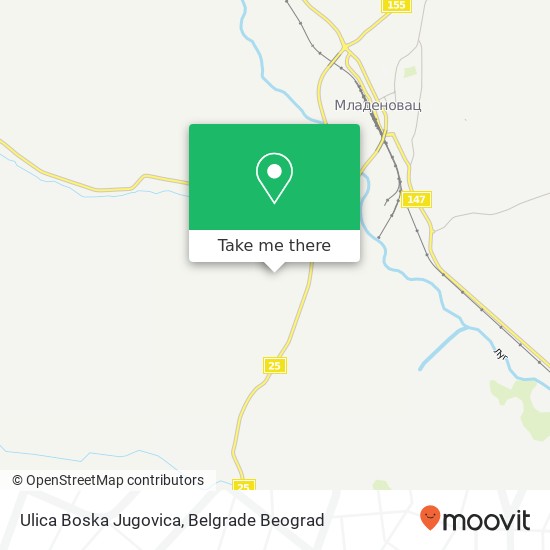 Ulica Boska Jugovica map