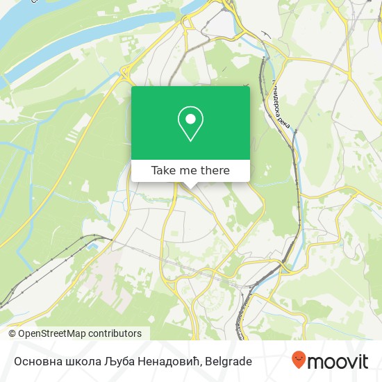 Основна школа Љуба Ненадовић map