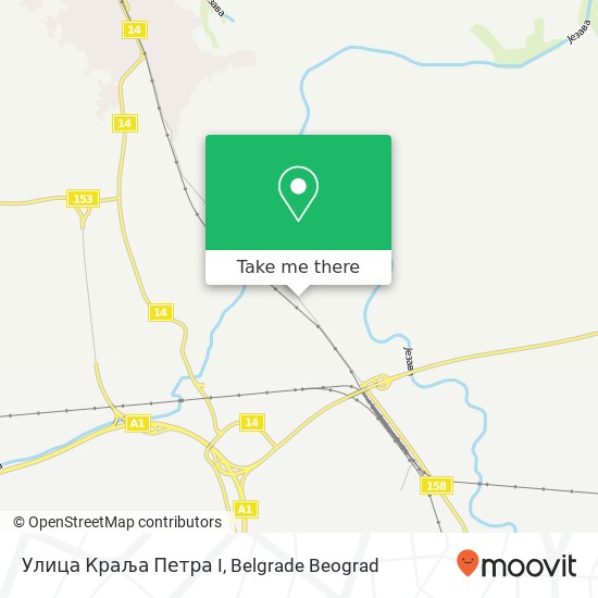 Улица Краља Петра I map