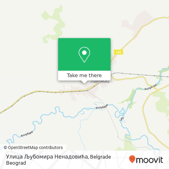 Улица Љубомира Ненадовића map