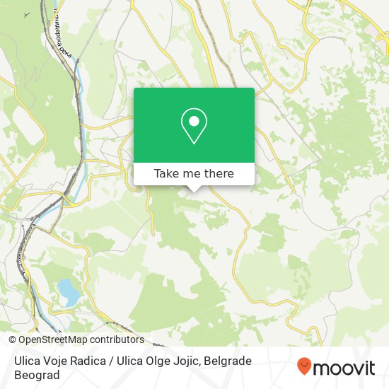 Ulica Voje Radica / Ulica Olge Jojic map