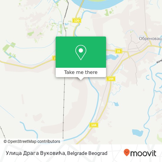 Улица Драга Вуковића map