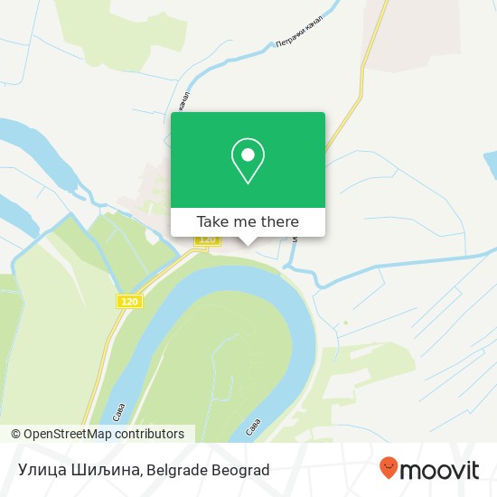 Улица Шиљина map