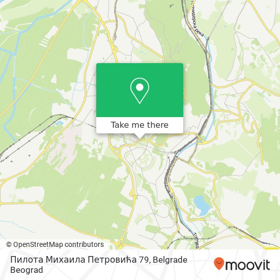 Пилота Михаила Петровића 79 map