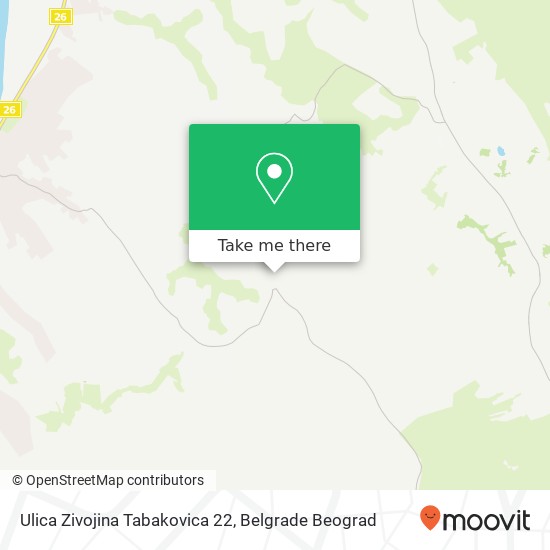 Ulica Zivojina Tabakovica 22 map