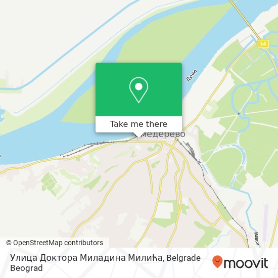 Улица Доктора Миладина Милића map