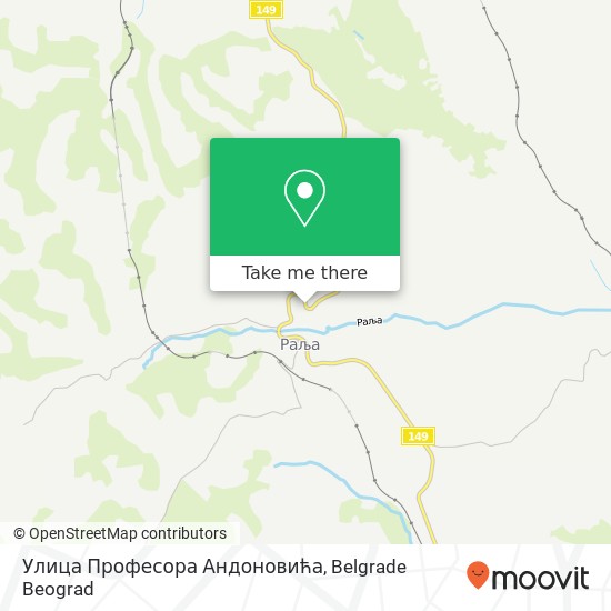 Улица Професора Андоновића map