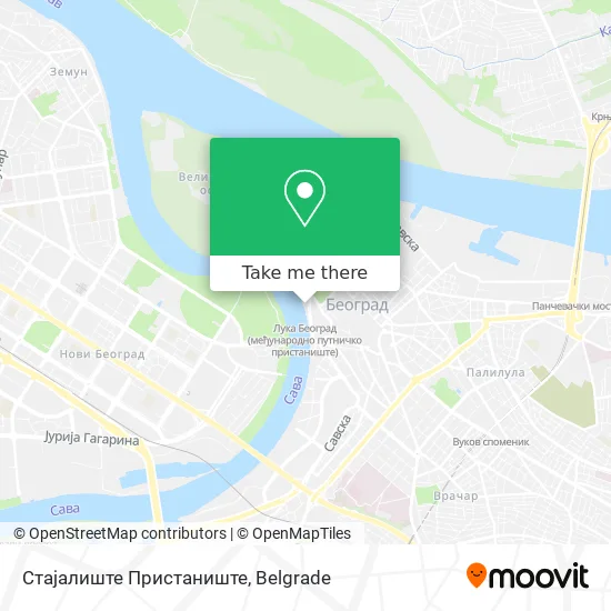 Стајалиште Пристаниште map