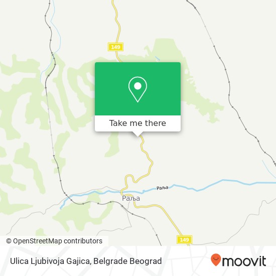 Ulica Ljubivoja Gajica map