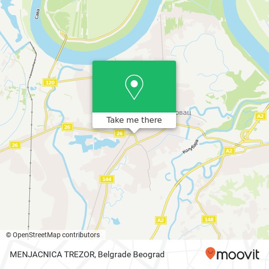 MENJACNICA TREZOR map