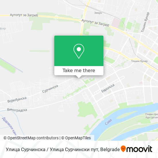 Улица Сурчинска / Улица Сурчински пут map