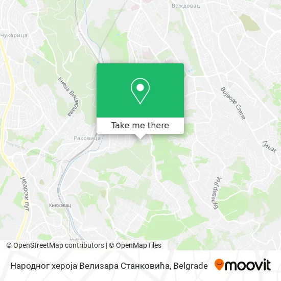 Народног хероја Велизара Станковића map