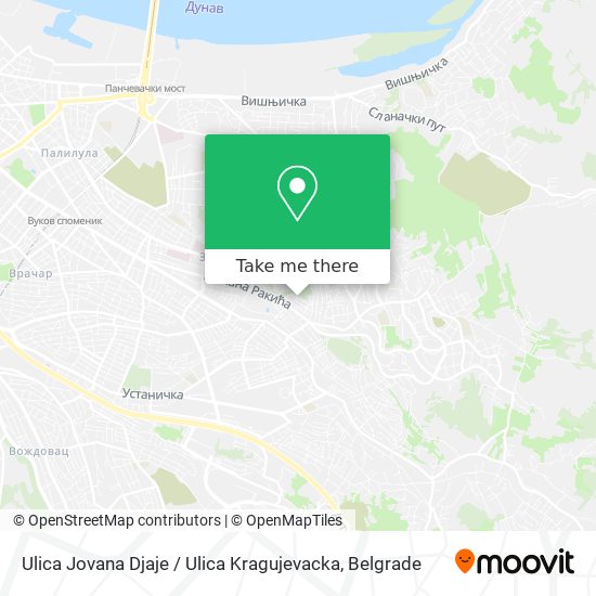 Ulica Jovana Djaje / Ulica Kragujevacka map