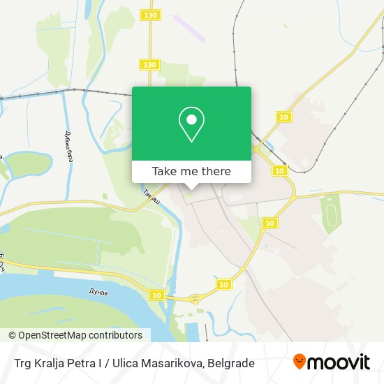 Trg Kralja Petra I / Ulica Masarikova map