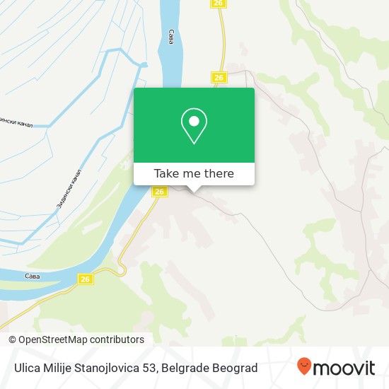 Ulica Milije Stanojlovica 53 map