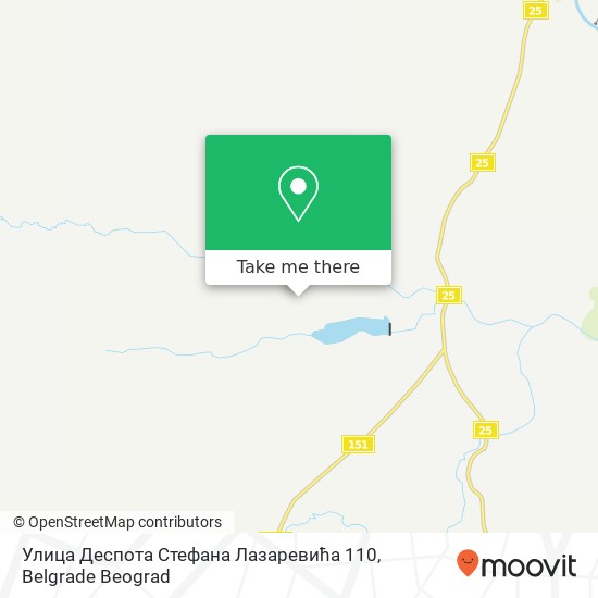 Улица Деспота Стефана Лазаревића 110 map