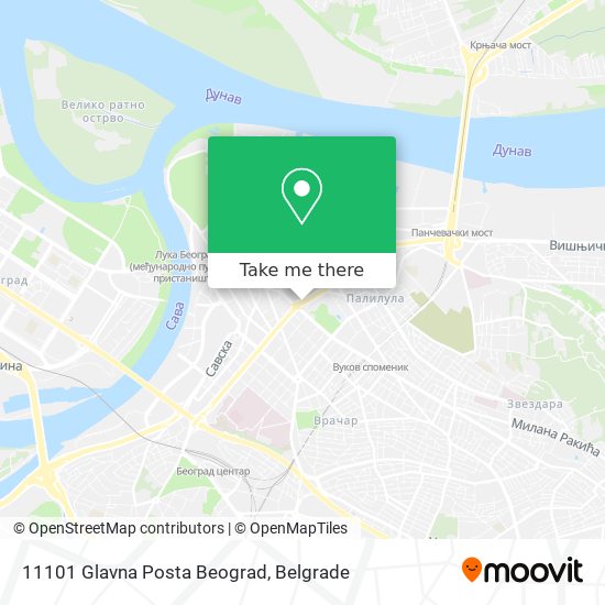 11101 Glavna Posta Beograd map