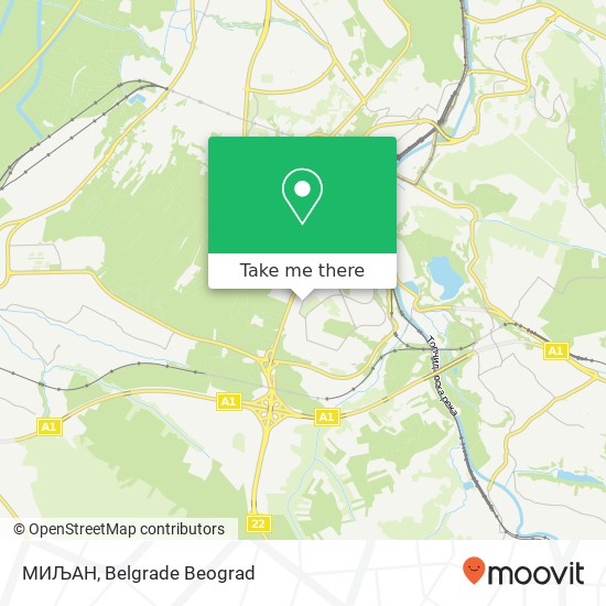 МИЉАН map