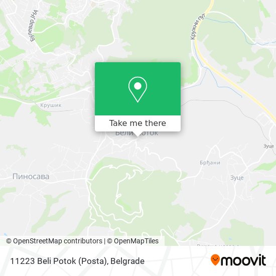 11223 Beli Potok (Posta) map