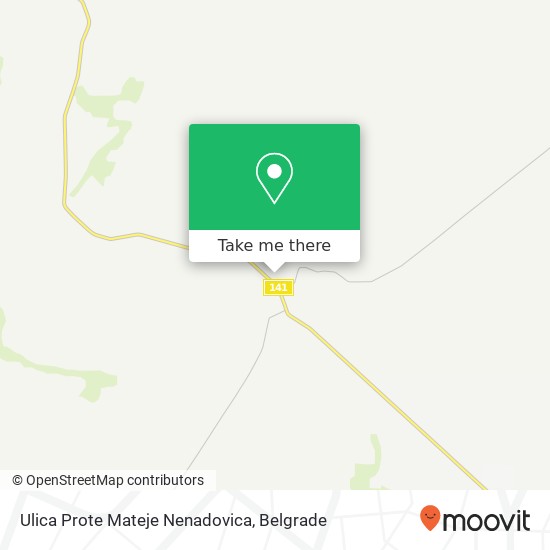 Ulica Prote Mateje Nenadovica map