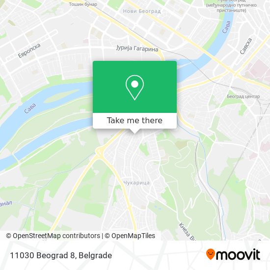 11030 Beograd 8 map