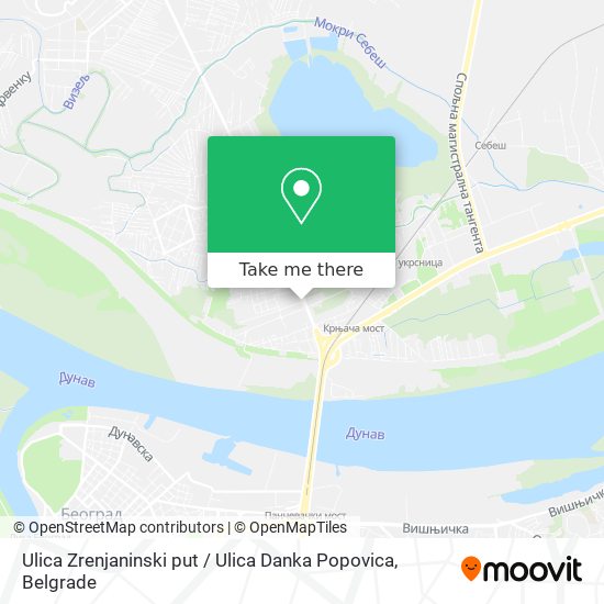 Ulica Zrenjaninski put / Ulica Danka Popovica map