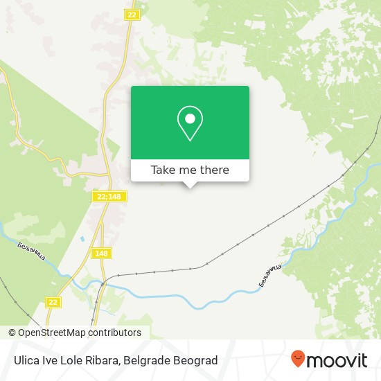 Ulica Ive Lole Ribara map