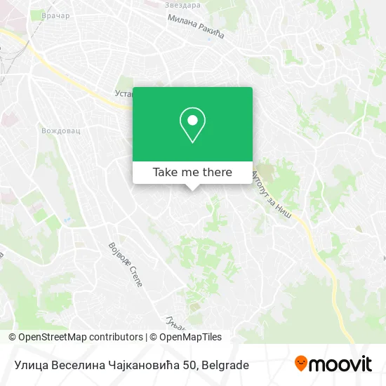 Улица Веселина Чајкановића 50 map