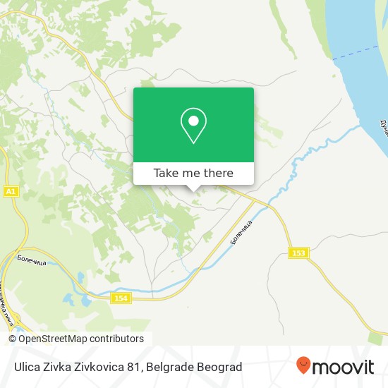Ulica Zivka Zivkovica 81 map