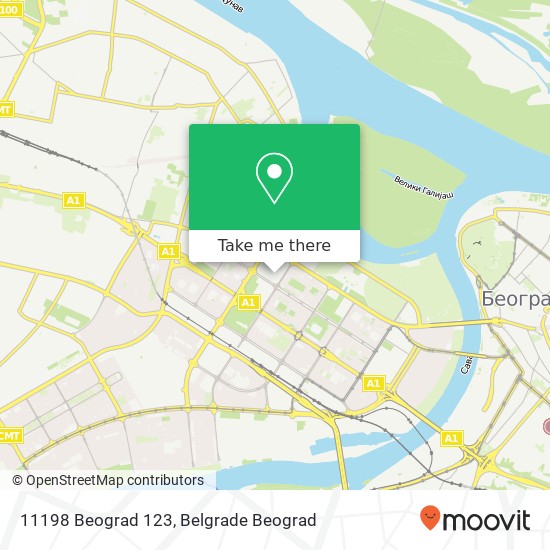 11198 Beograd 123 map