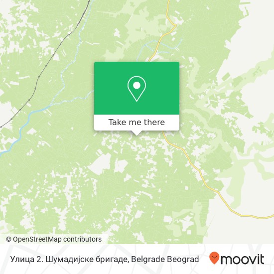 Улица 2. Шумадијске бригаде map