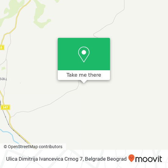 Ulica Dimitrija Ivancevica Crnog 7 map