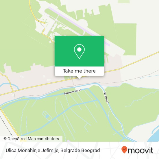 Ulica Monahinje Jefimije map