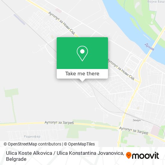 Ulica Koste Alkovica / Ulica Konstantina Jovanovica map