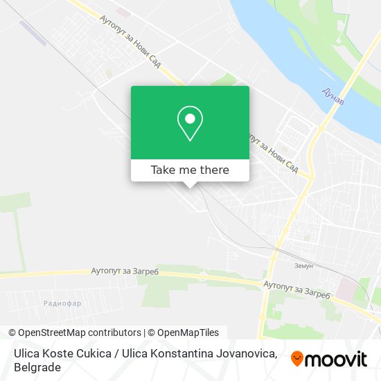 Ulica Koste Cukica / Ulica Konstantina Jovanovica map