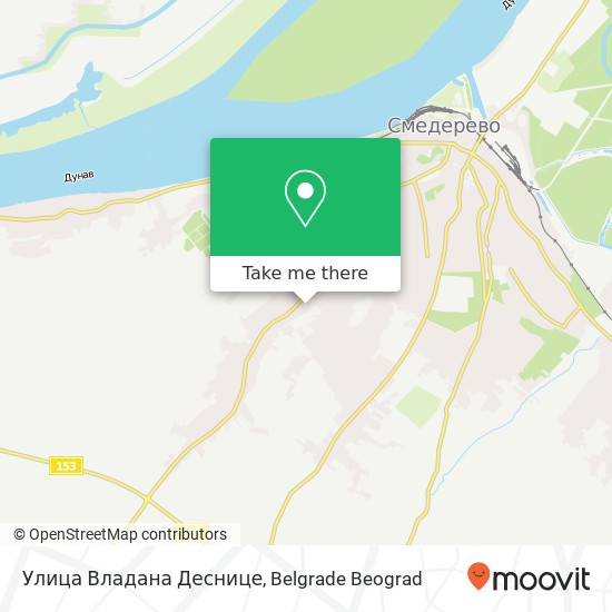 Улица Владана Деснице map